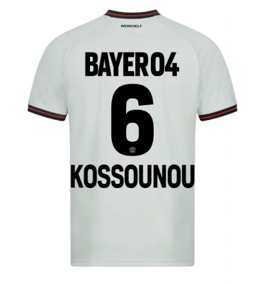 Bayer Leverkusen Odilon Kossounou #6 Segunda Equipación 2023-24 Manga Corta